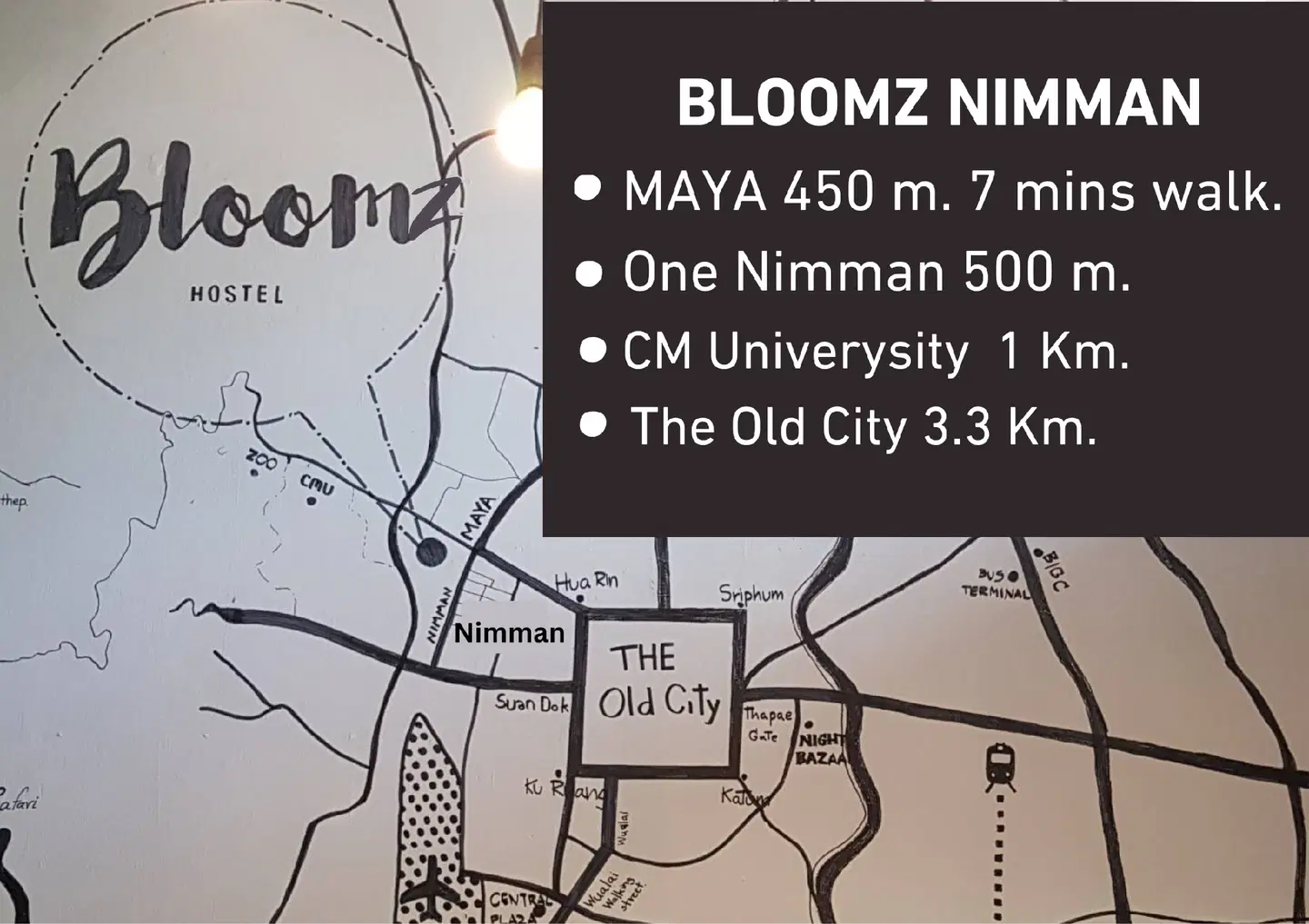 The Bloom Hostel Landkarte