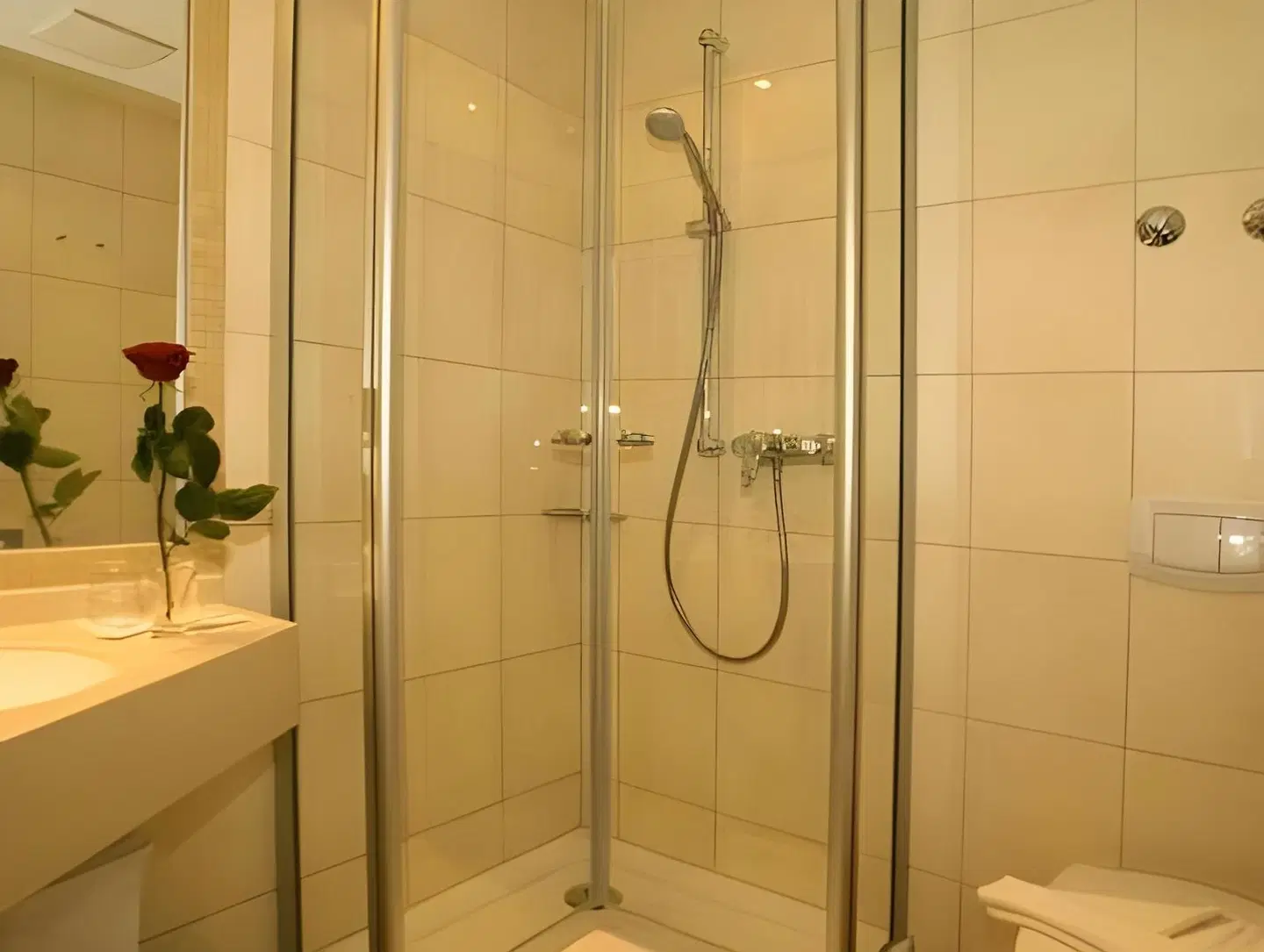 Rote Erde Badezimmer