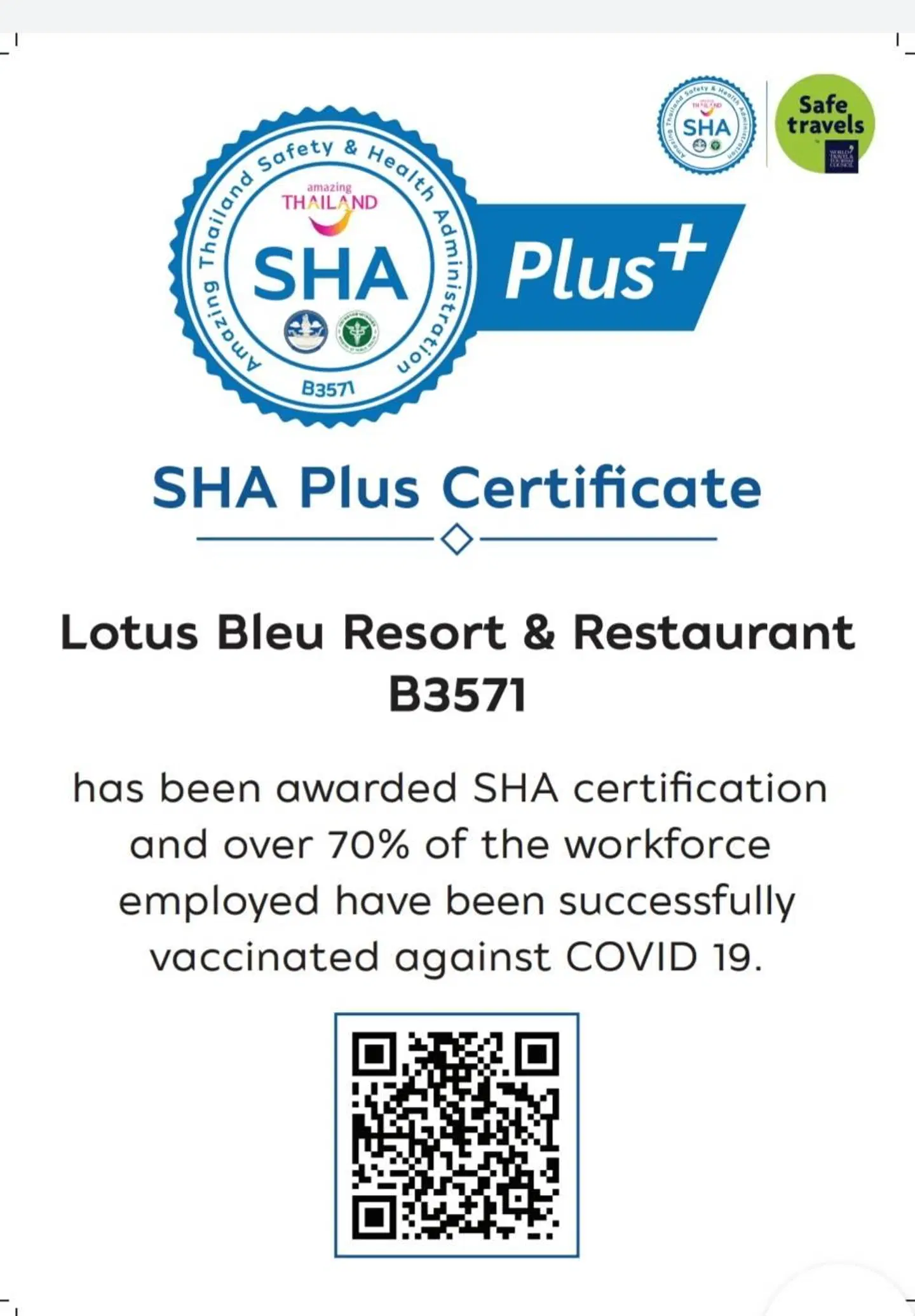 Lotus Bleu Resort & Restaurant Landkarte