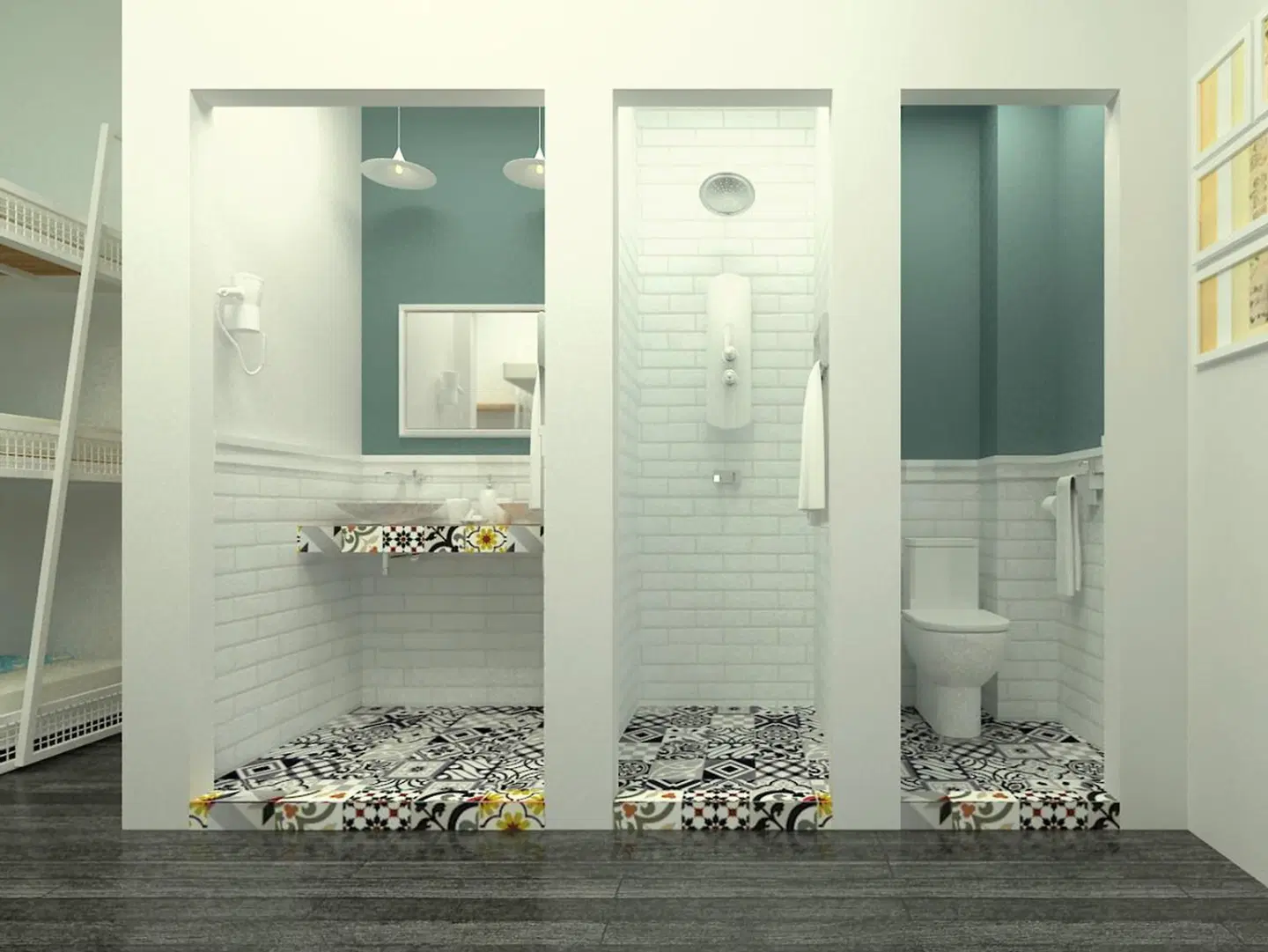 Lily's Hostel Badezimmer