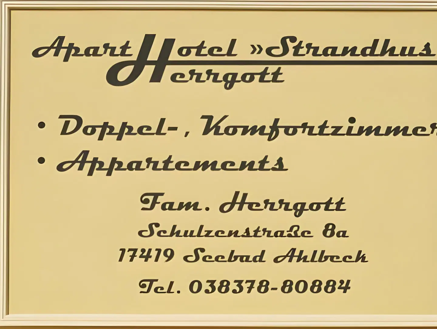 Strandhus Aparthotel Landkarte
