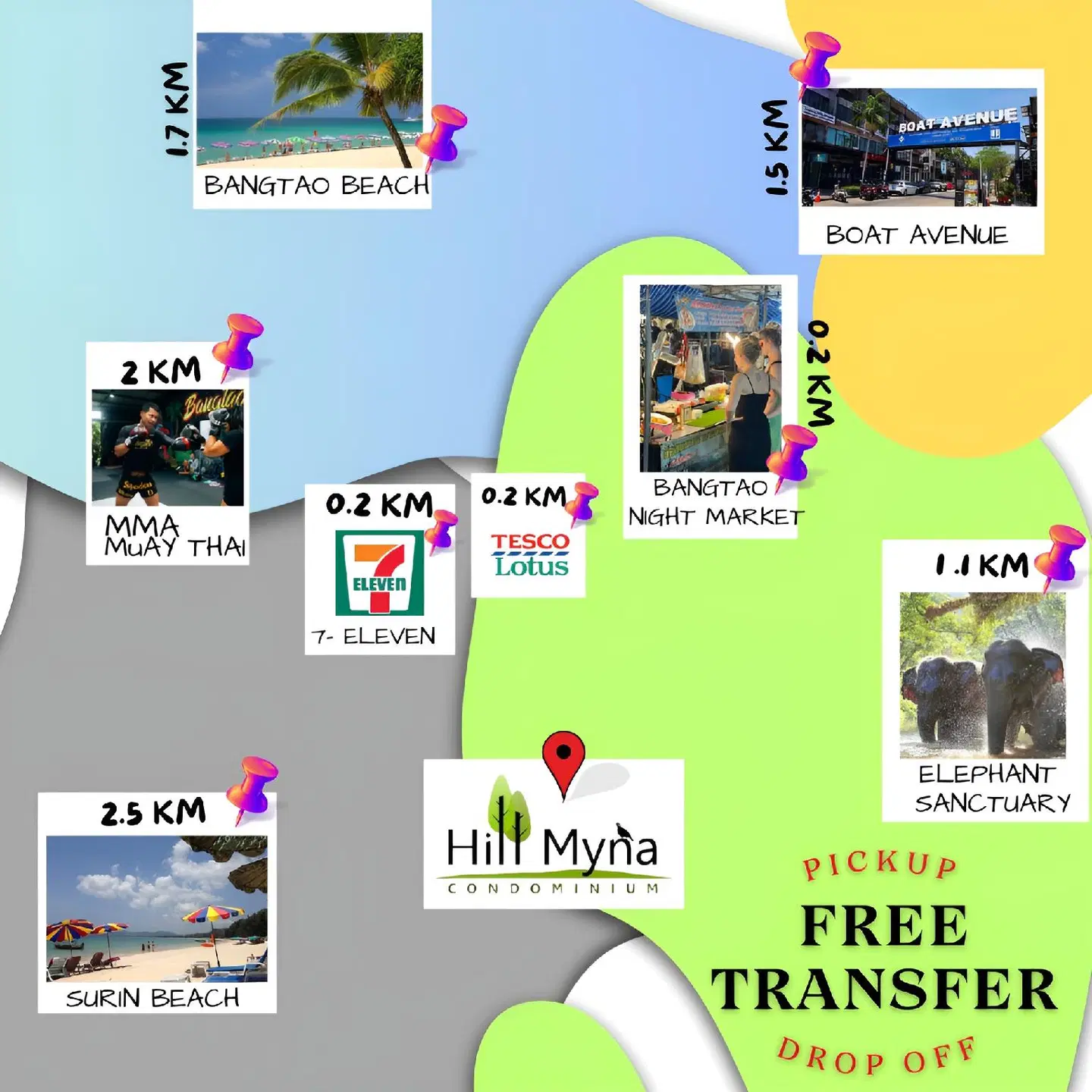 Hill Myna Condotel Landkarte