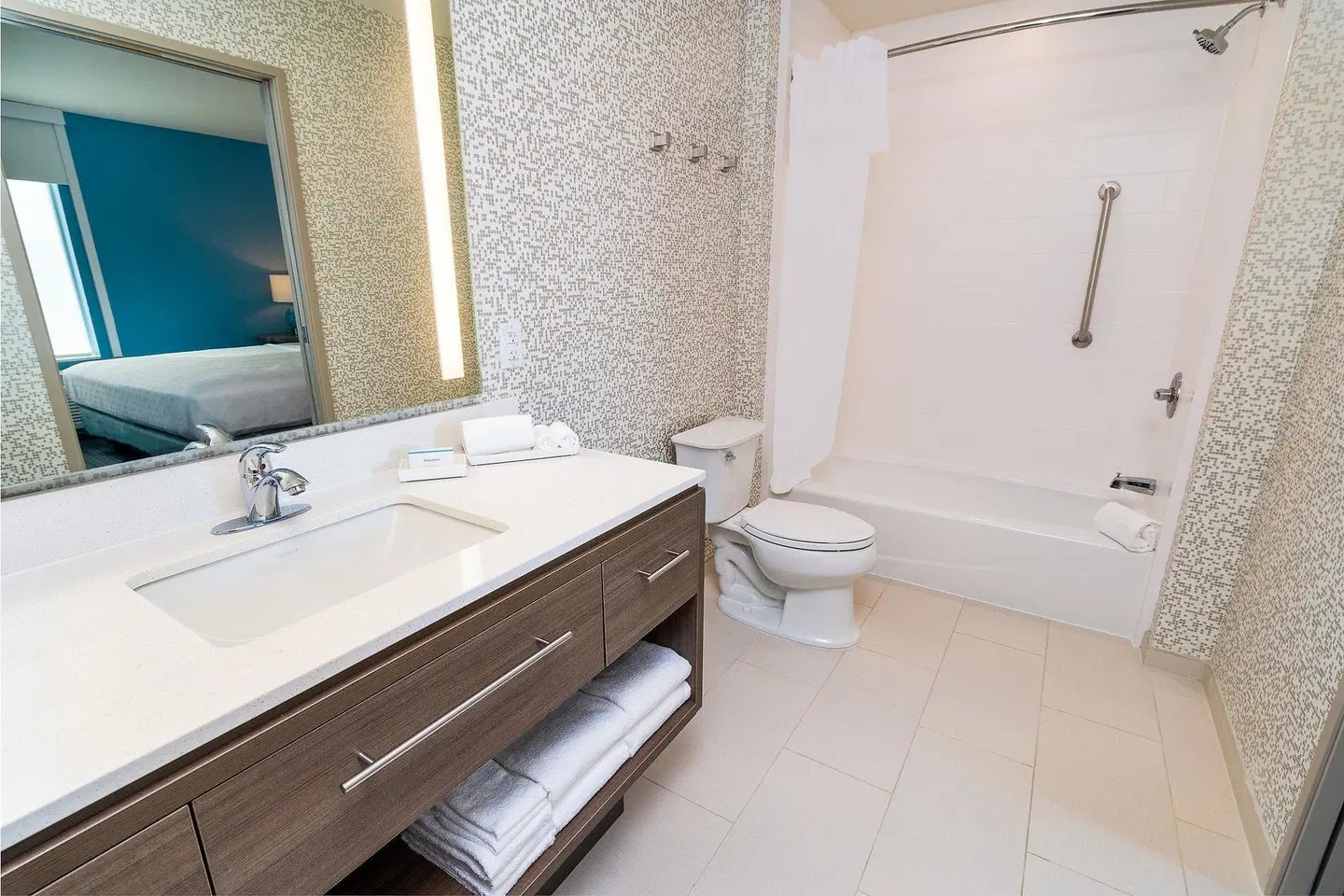 Home2 Suites By Hilton San Antonio At The Rim Badezimmer