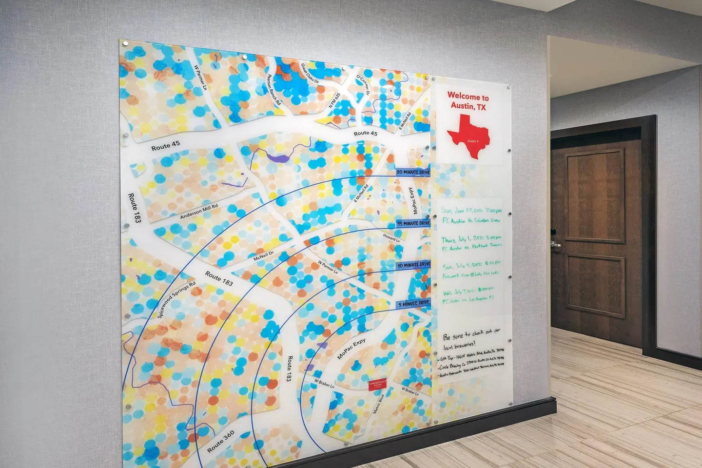 TownePlace Suites by Marriott Austin Northwest/The Domain Area Landkarte