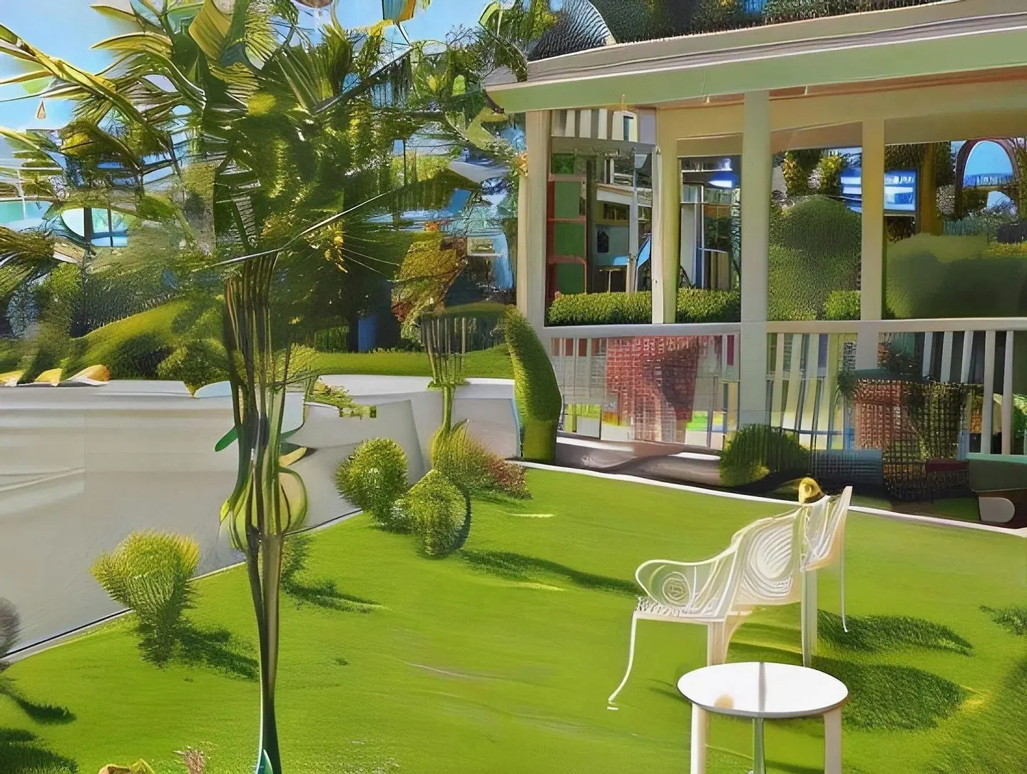 Bide-A-Wee Inn and Cottages Terrasse