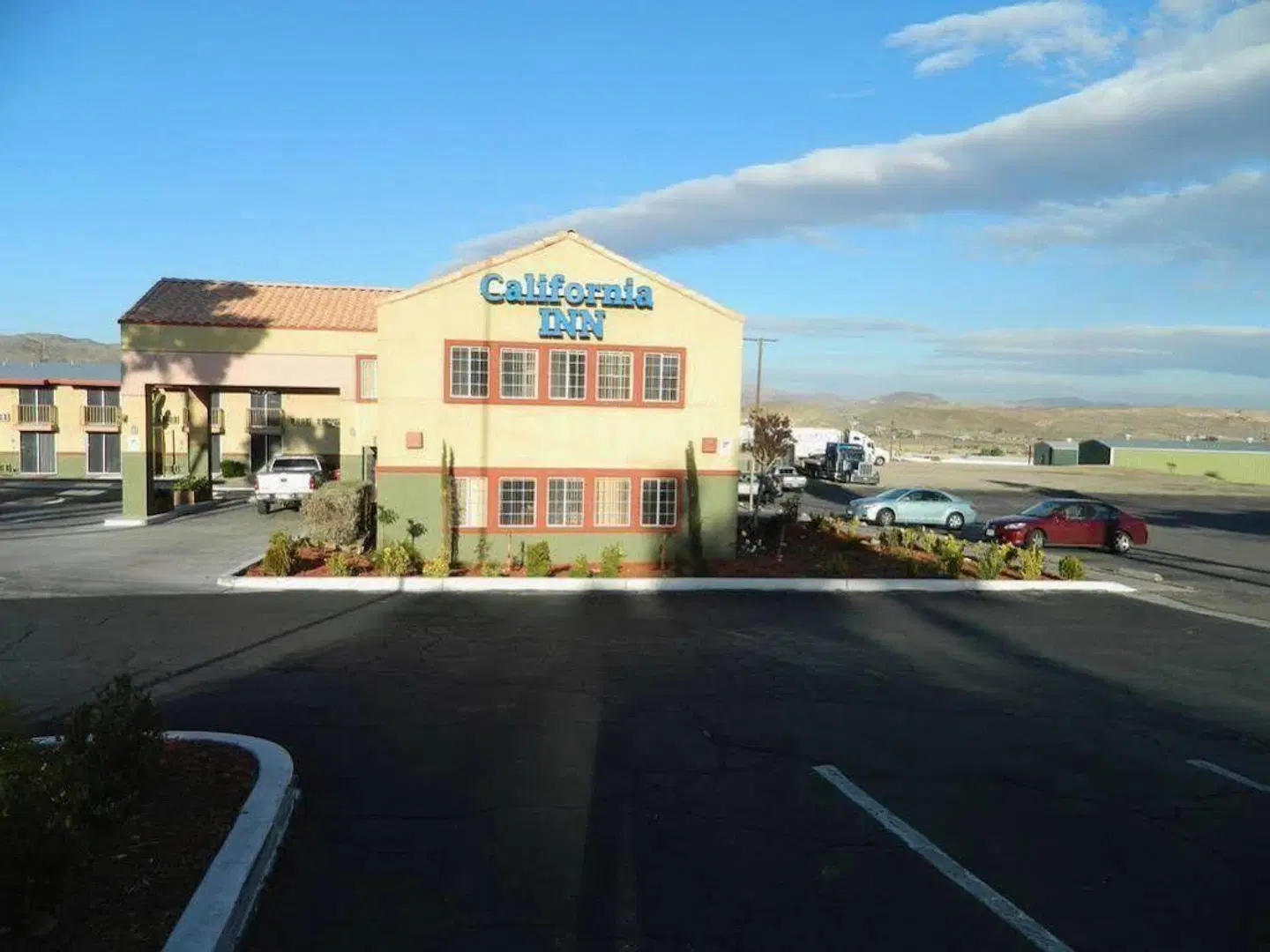 California Inn Barstow Terrasse
