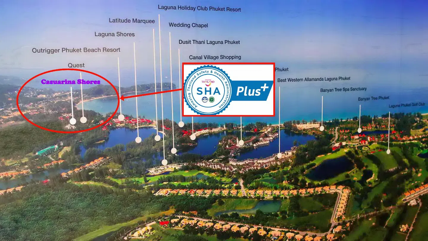 Casuarina Shores Apartment Landkarte