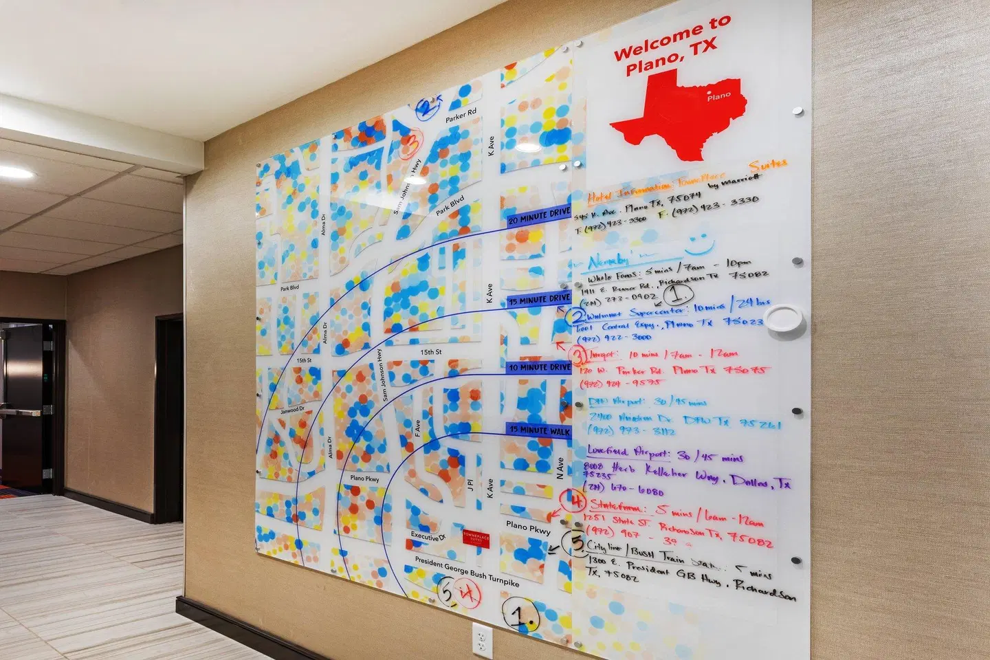 TownePlace Suites Dallas Plano/Richardson Landkarte