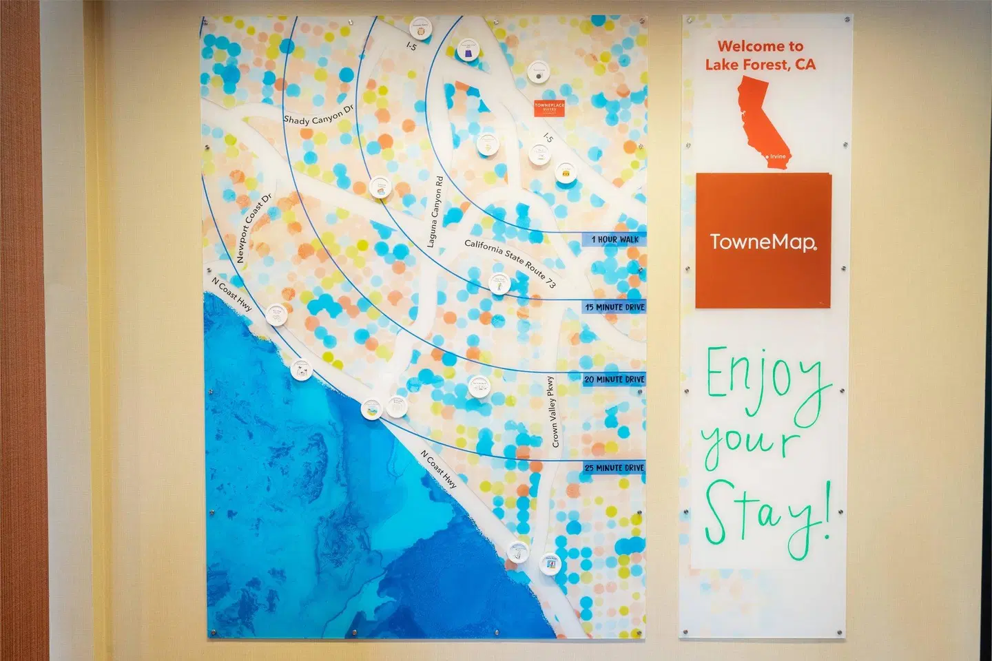 TownePlace Suites Irvine Lake Forest Landkarte