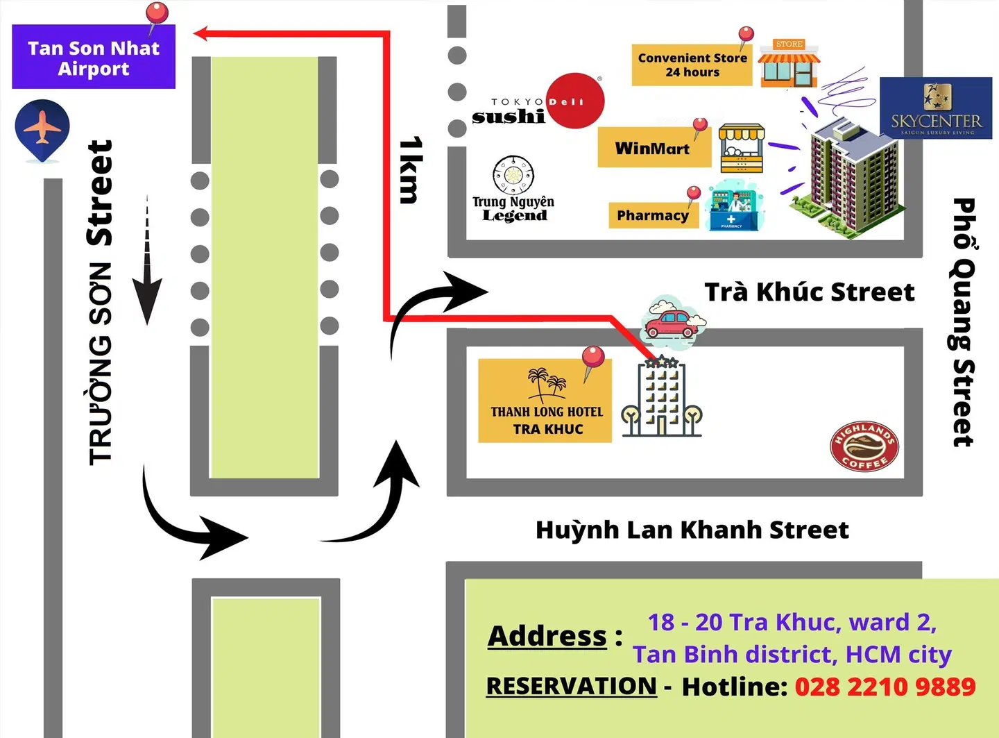Thanh Long Hotel Landkarte