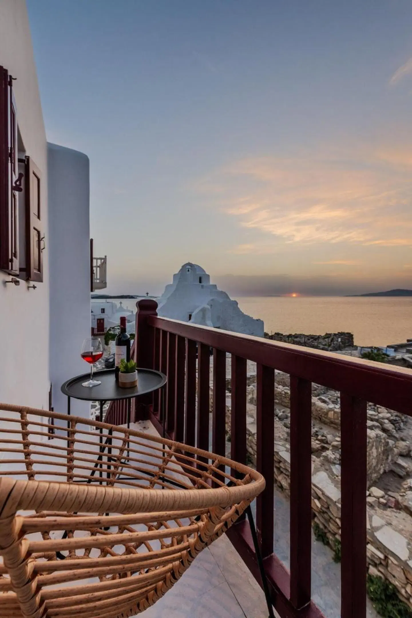 Sunset Paraportiani Rooms Terrasse