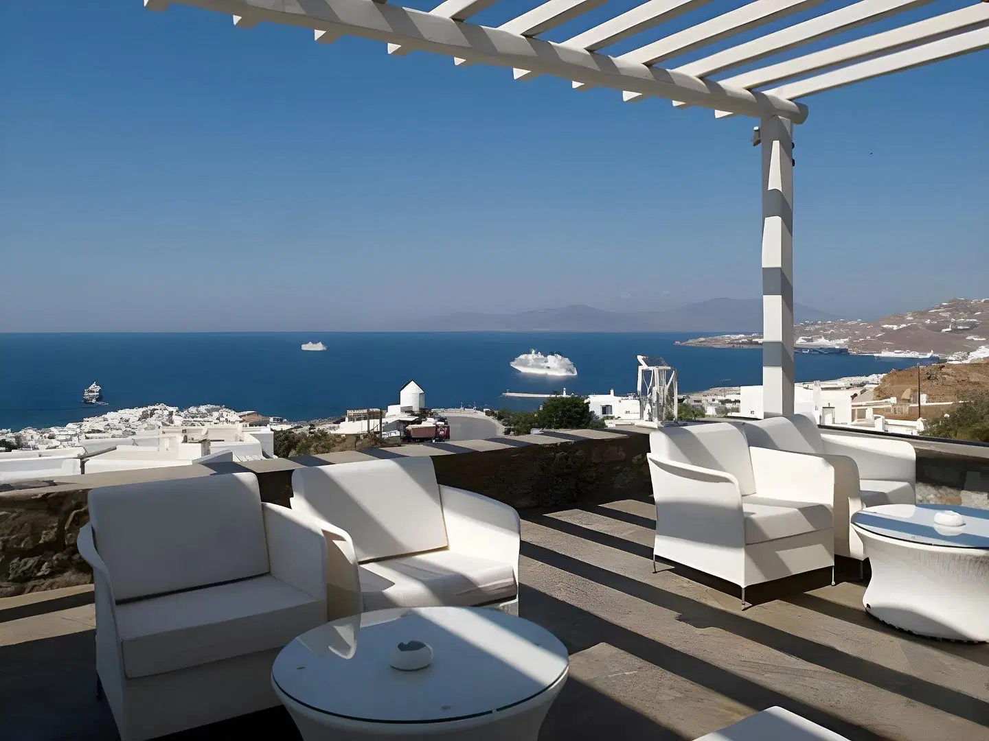 Hermes Mykonos Hotel Terrasse