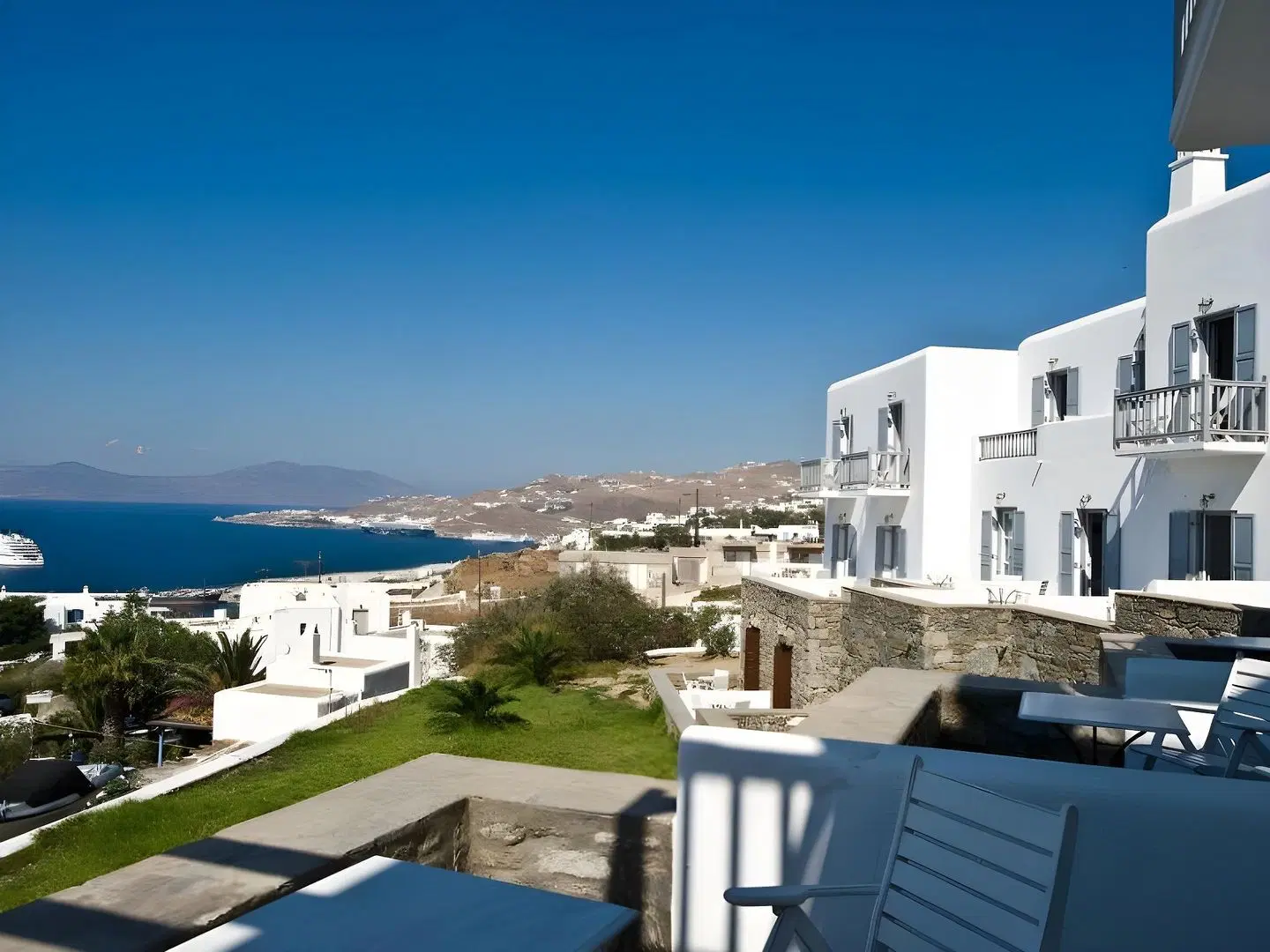 Hermes Mykonos Hotel Terrasse