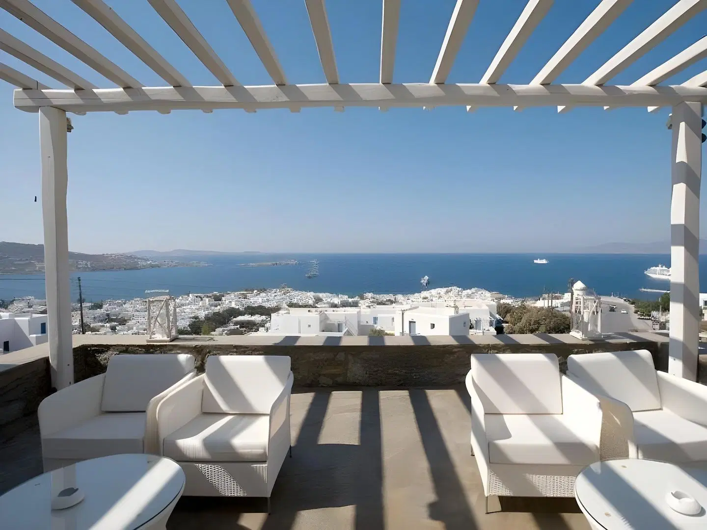 Hermes Mykonos Hotel Terrasse
