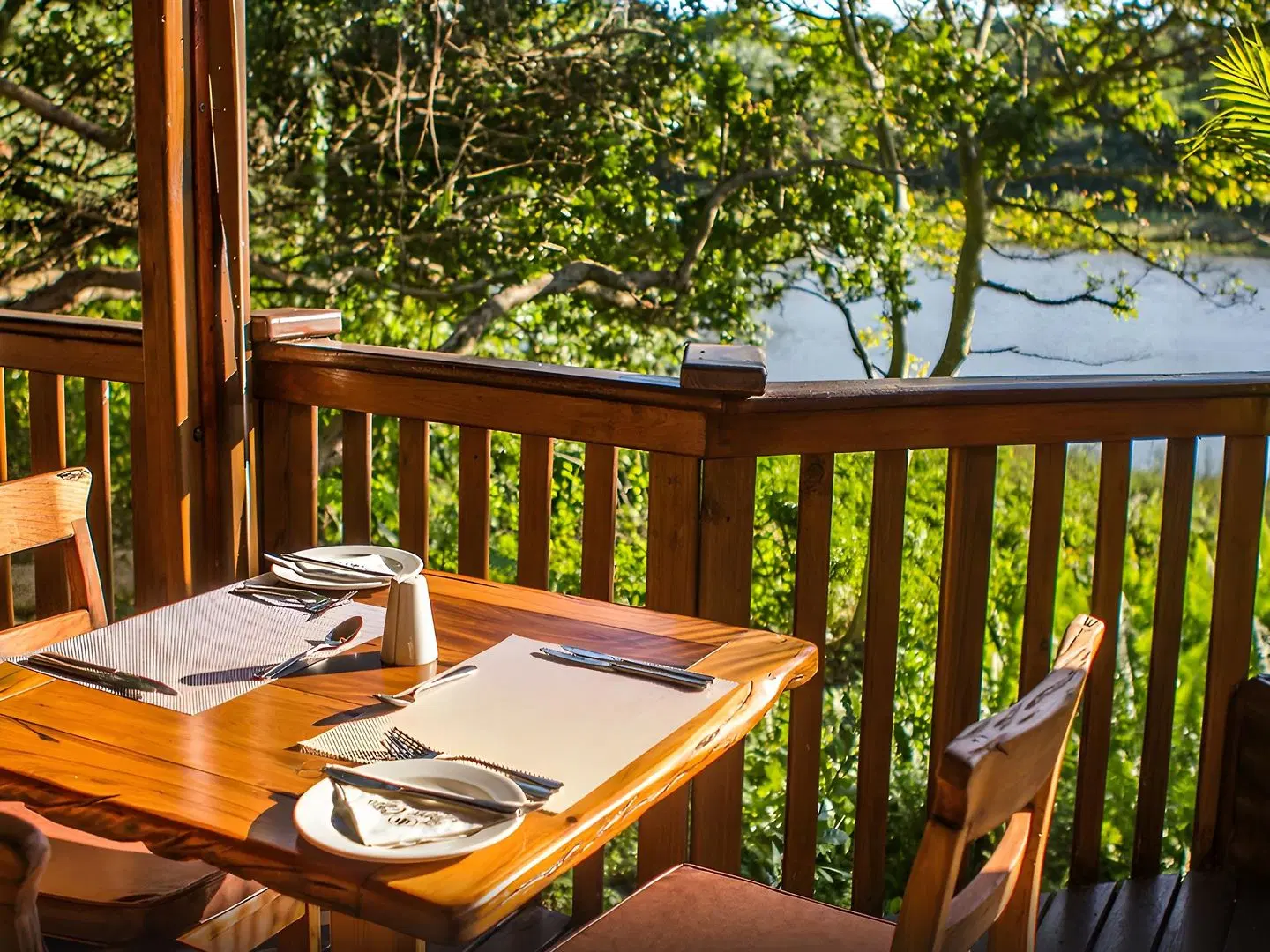 Imvubu Lodge Terrasse