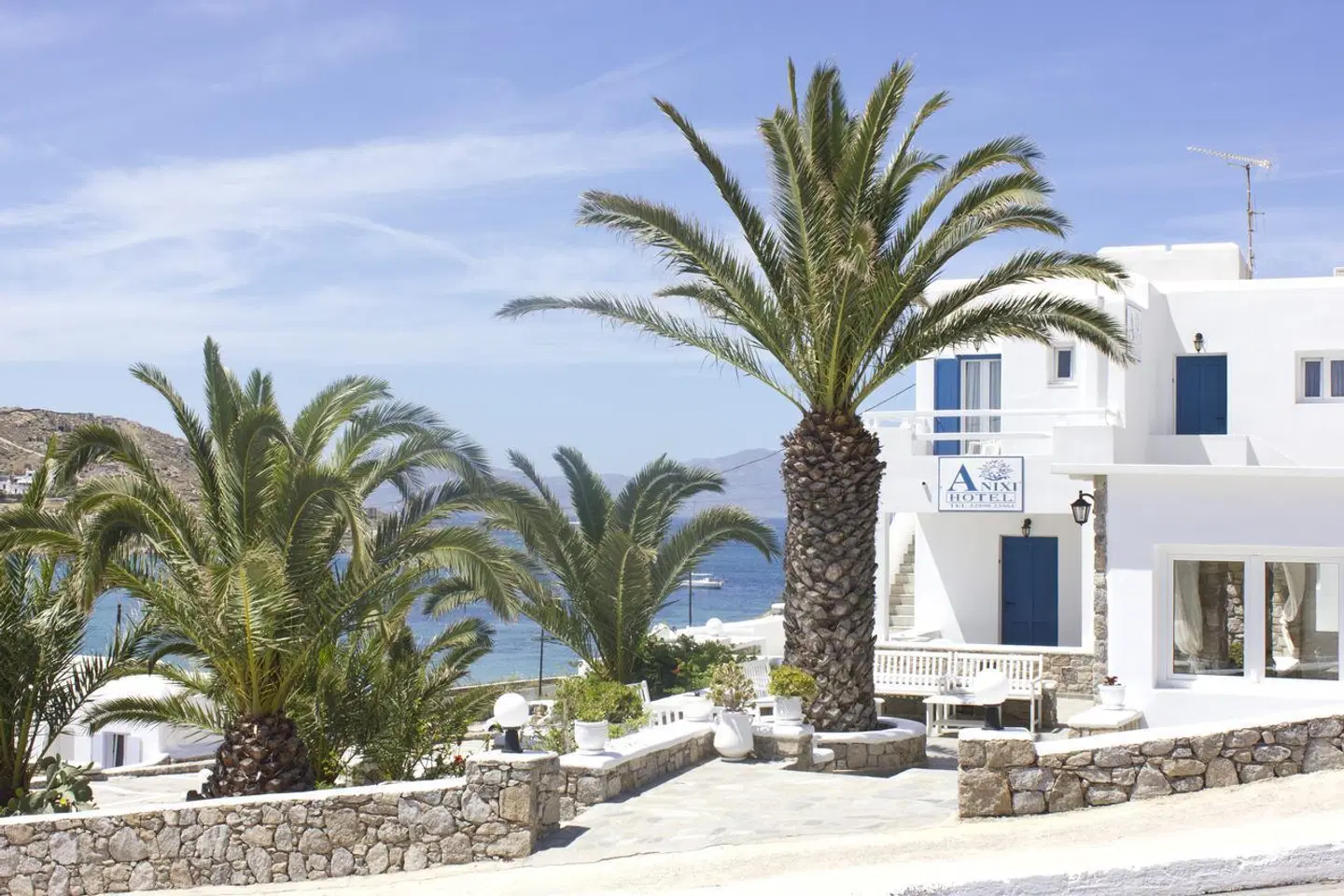 Anixi Hotel Mykonos Garten