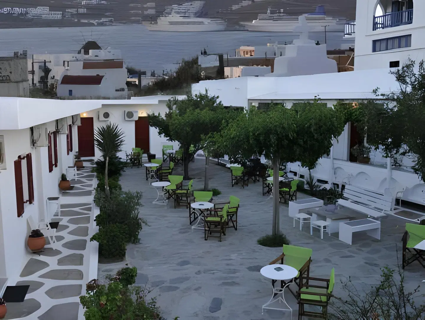 Mykonos Vouniotis Rooms Terrasse