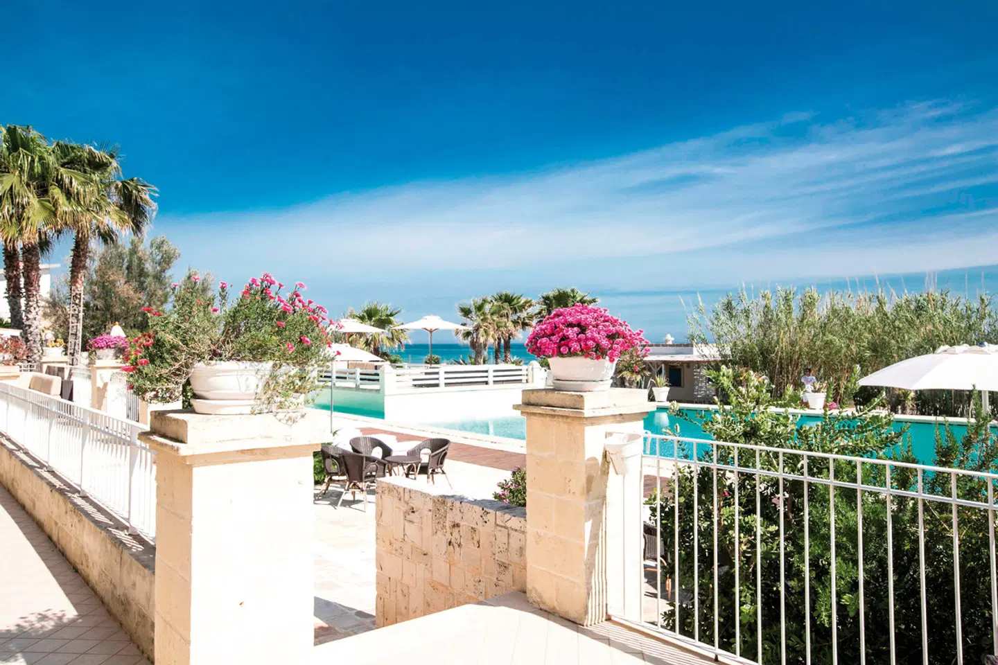 Canne Bianche Lifestyle Hotel Terrasse