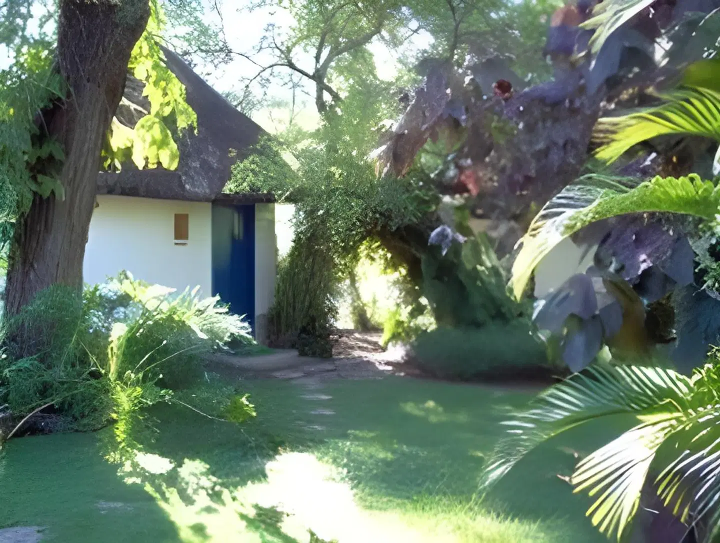 Blue Cottages Garten