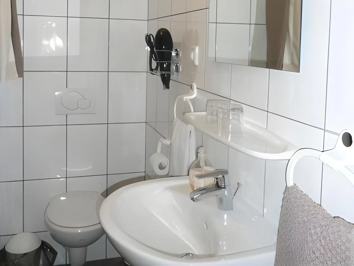 Gelber Löwe Badezimmer