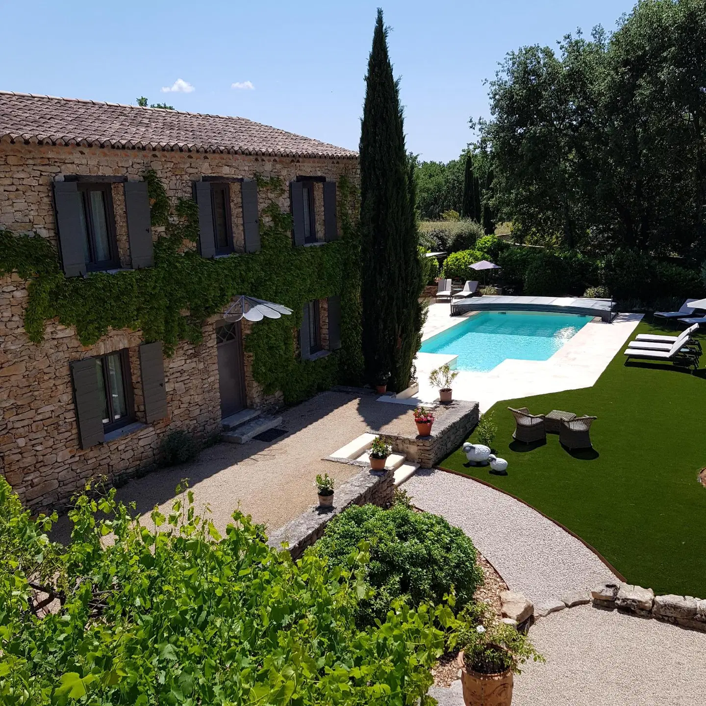 Le Mas Vigneron Garten