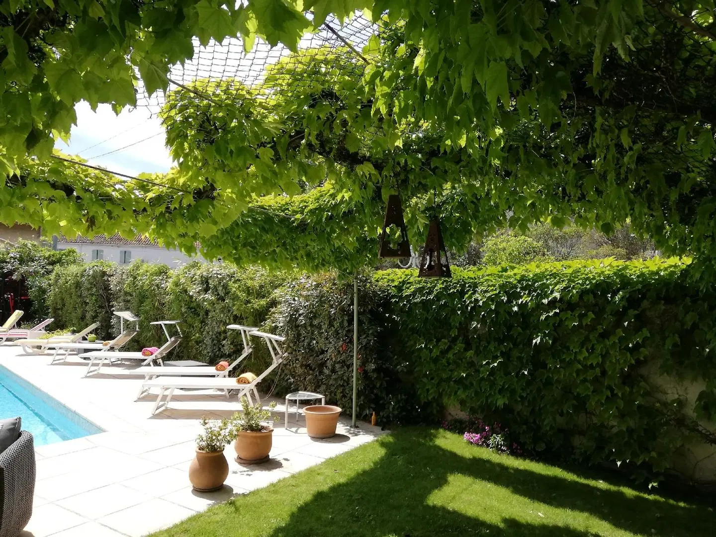 Hôtel Le Castellan Garten