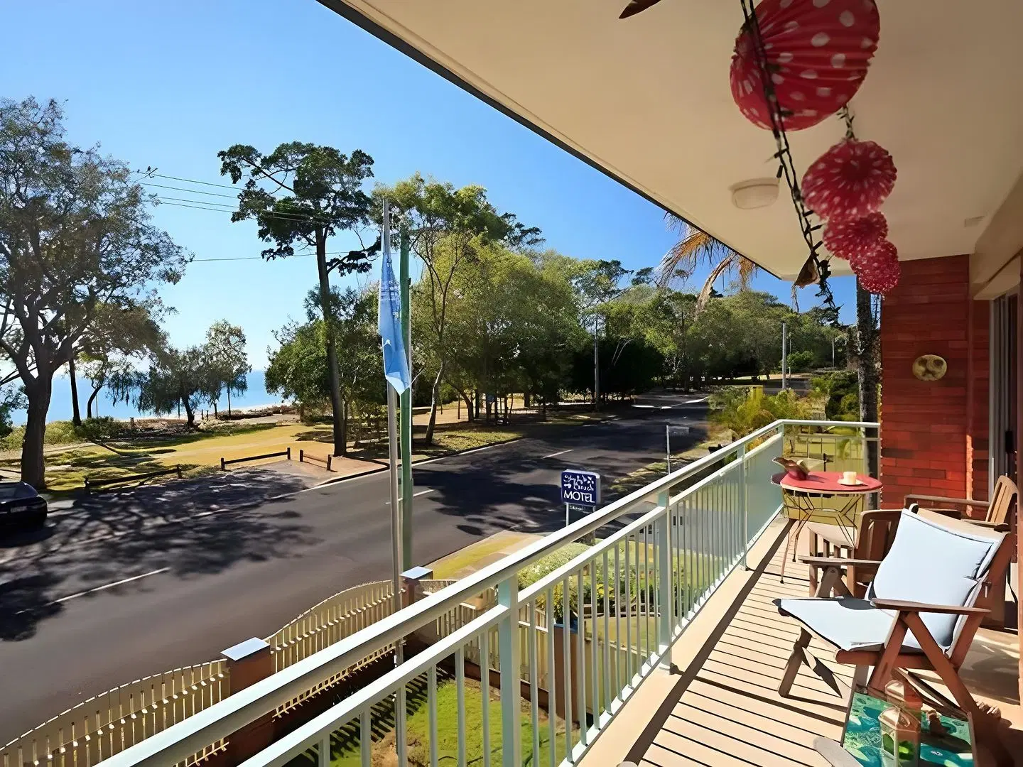 Shelly Beach Motel Terrasse