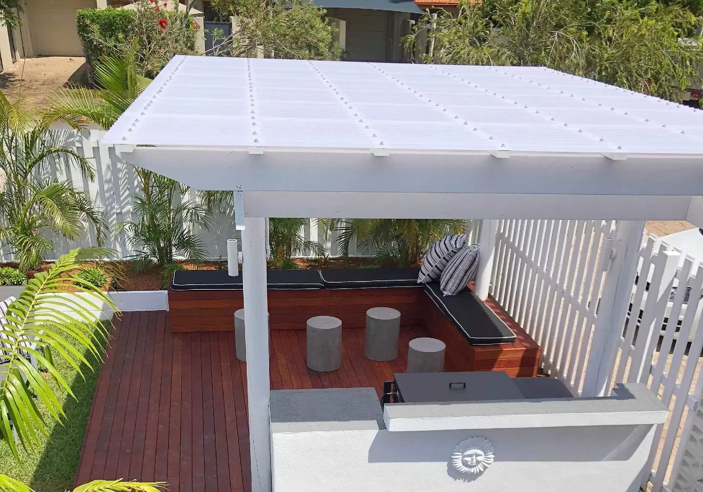 Ocean Blue Motel Terrasse
