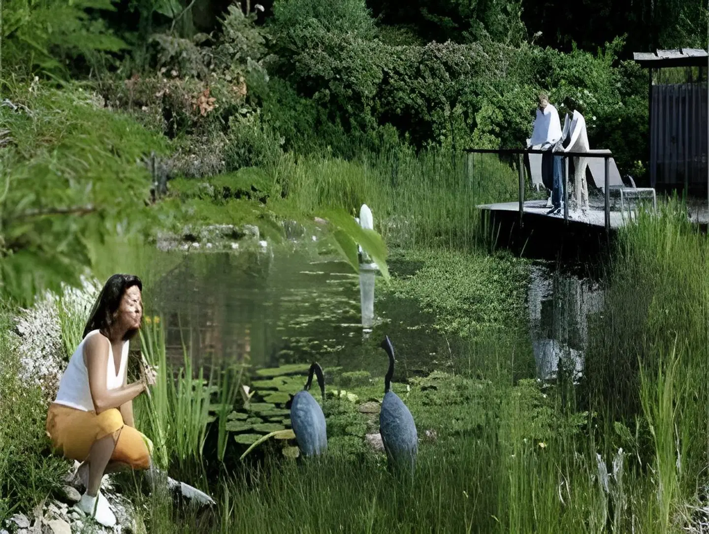 Grüner Wald Garten
