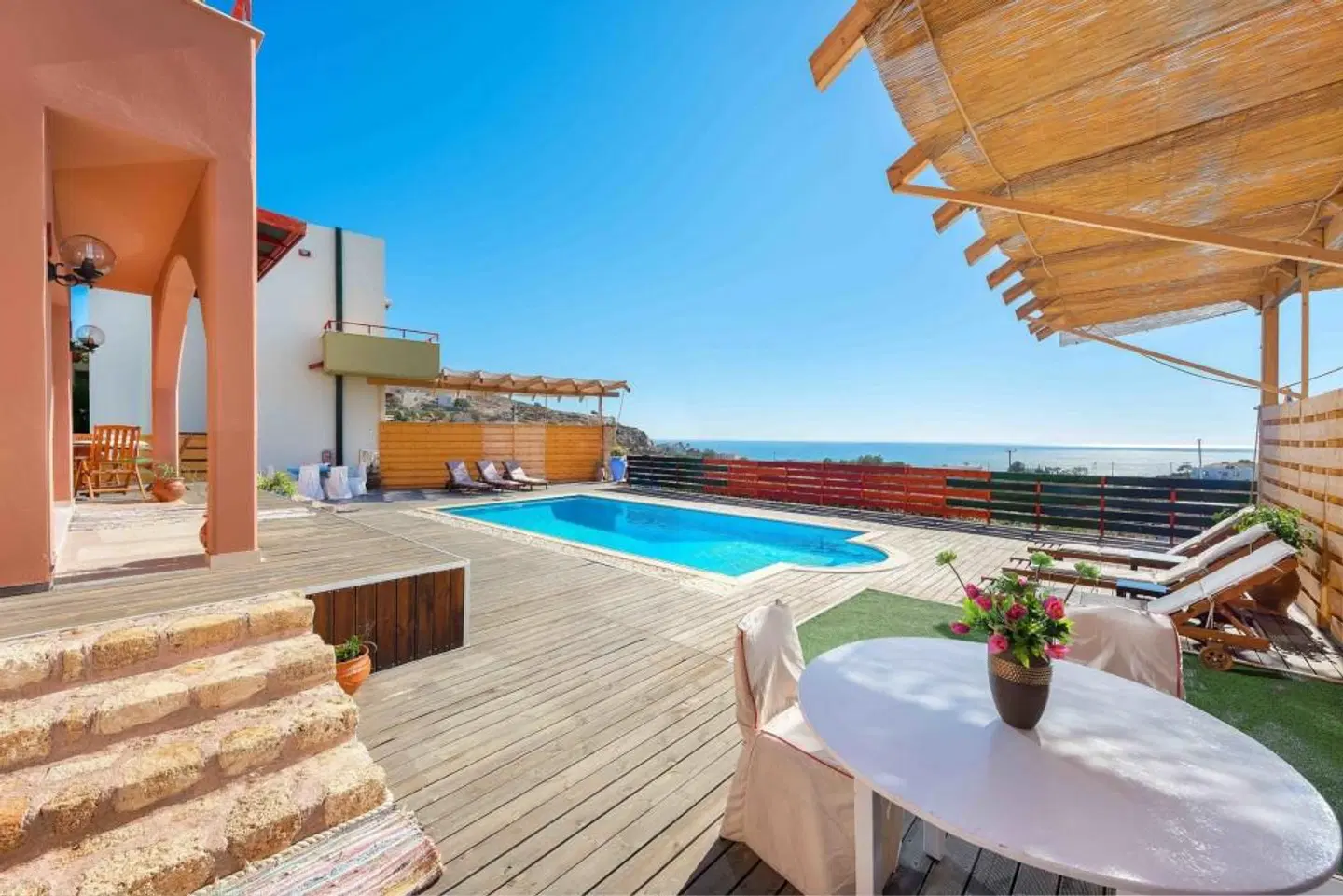 Spilia Bay Villas Terrasse