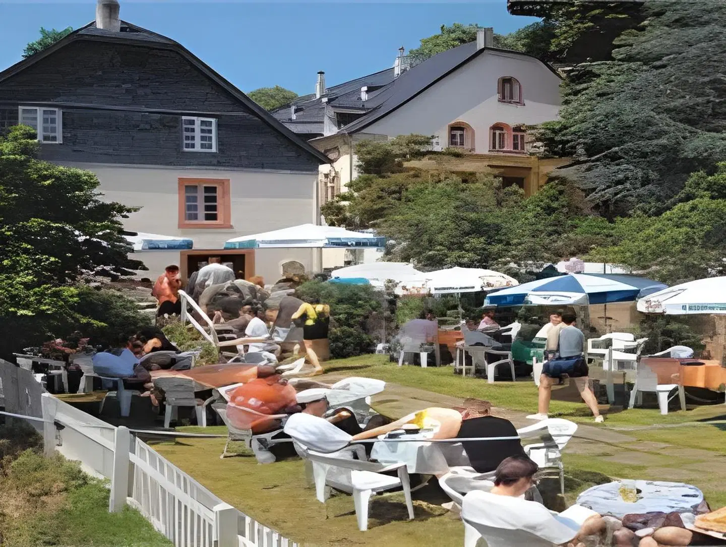 Klostermühle Siebenborn Terrasse
