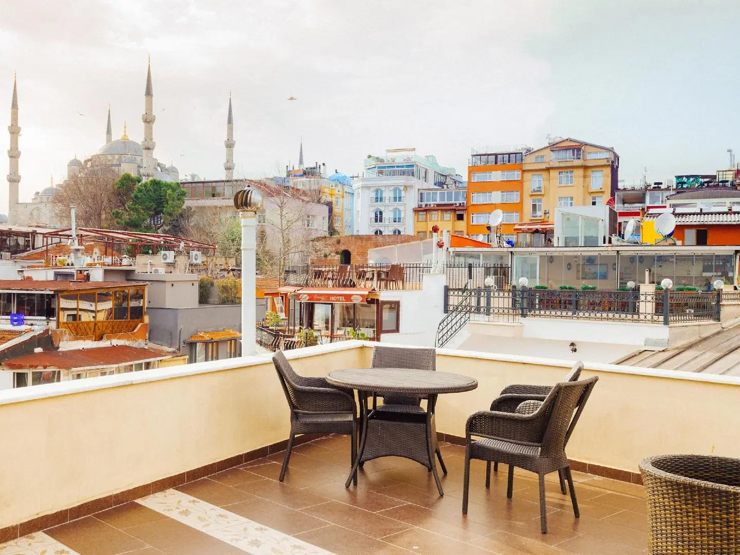 Saba Sultan Hotel Terrasse