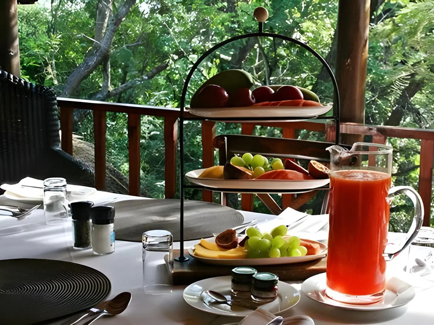 Maqueda Lodge Kruger Park Terrasse