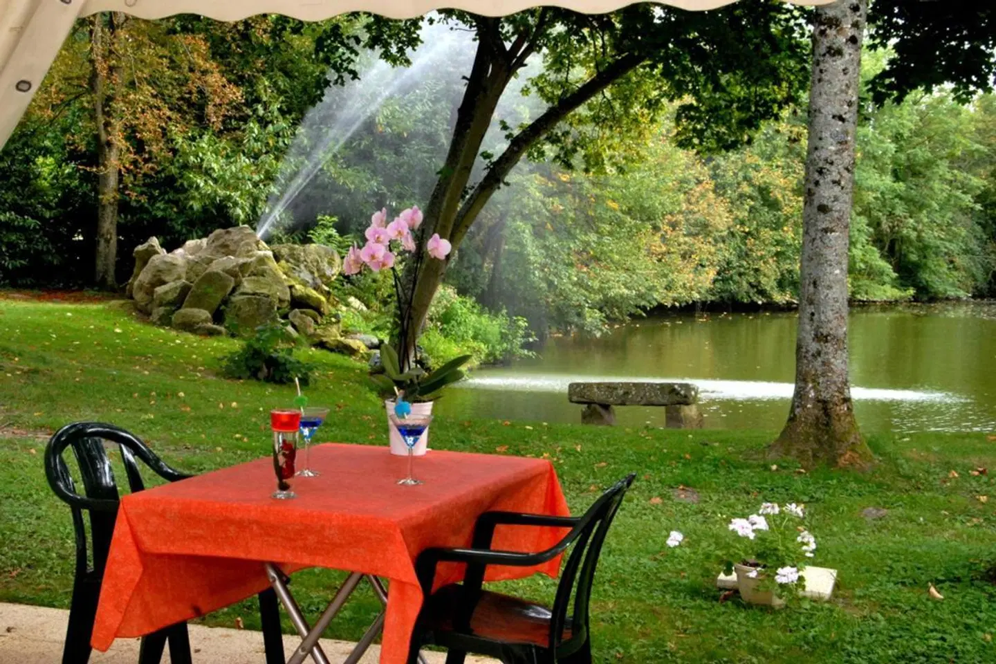 Logis Hostellerie le Châtel Garten