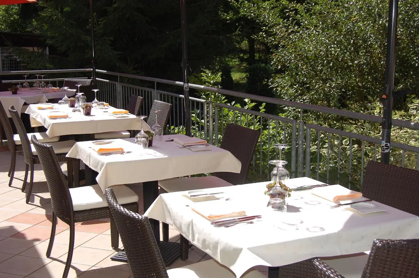 Restaurant Niedmühle Land & Genuss Hotel Terrasse