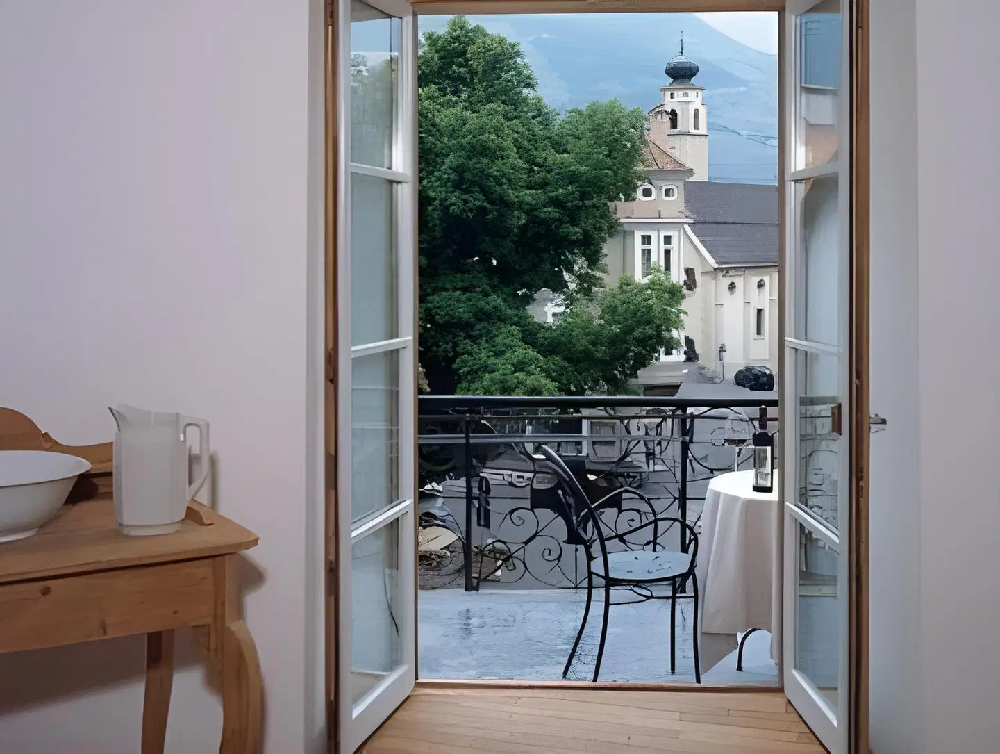 Hotel Gasthof Grüner Baum Terrasse