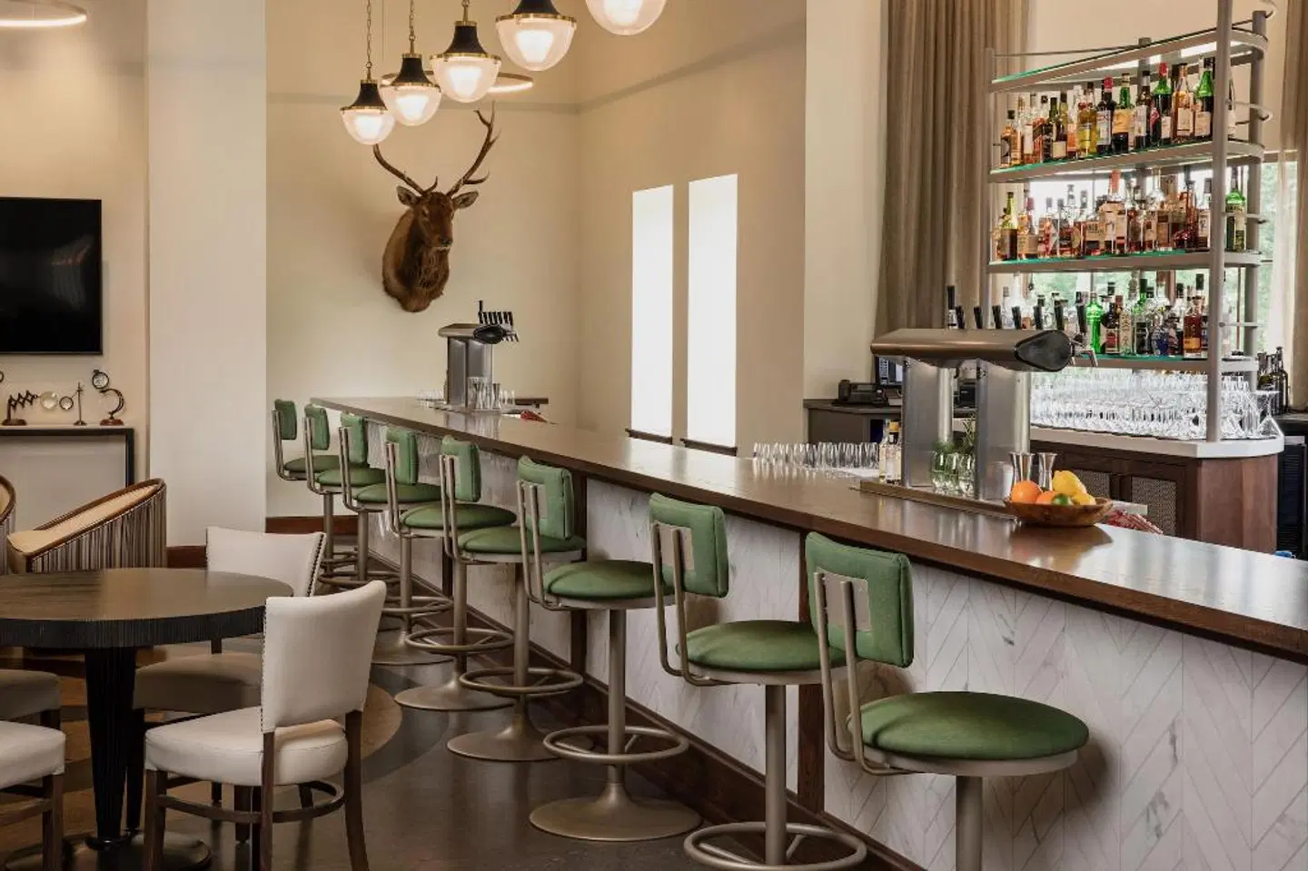 The Lodge at St Edward State park Bar