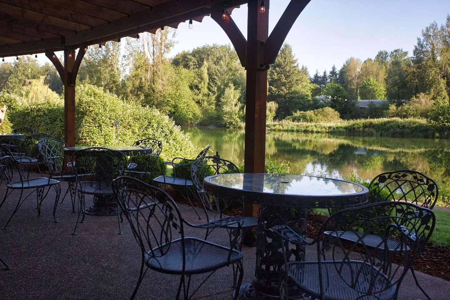 Radisson Hotel Portland Airport Terrasse