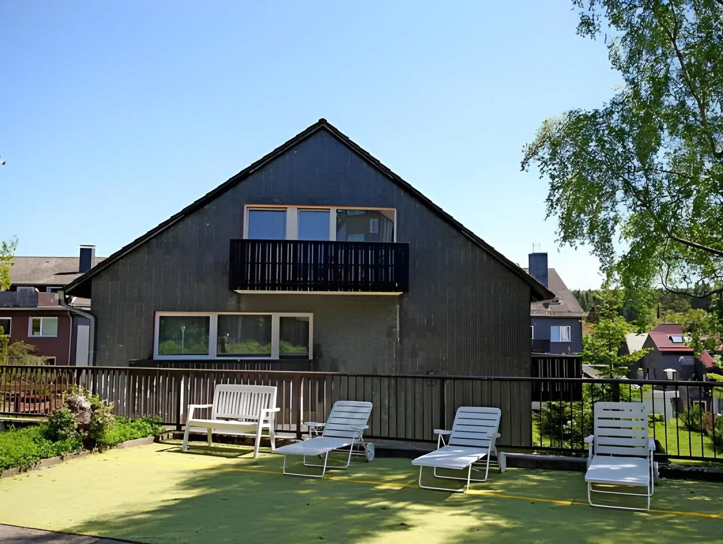 Appartementanlage Vierjahreszeiten Terrasse