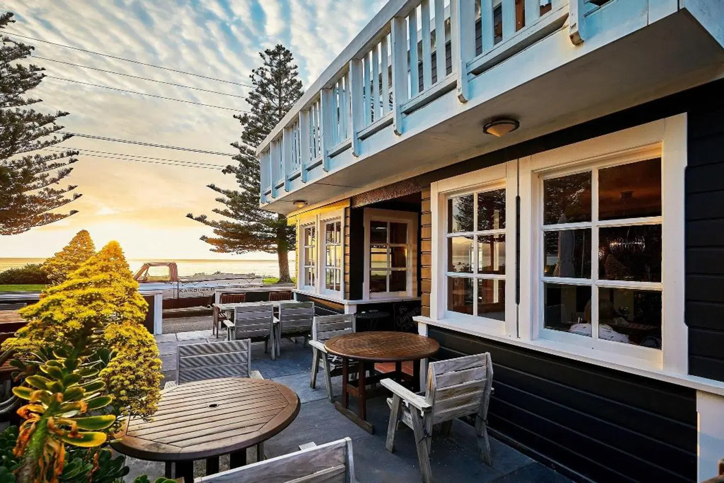 Kaikoura Boutique Hotel Terrasse