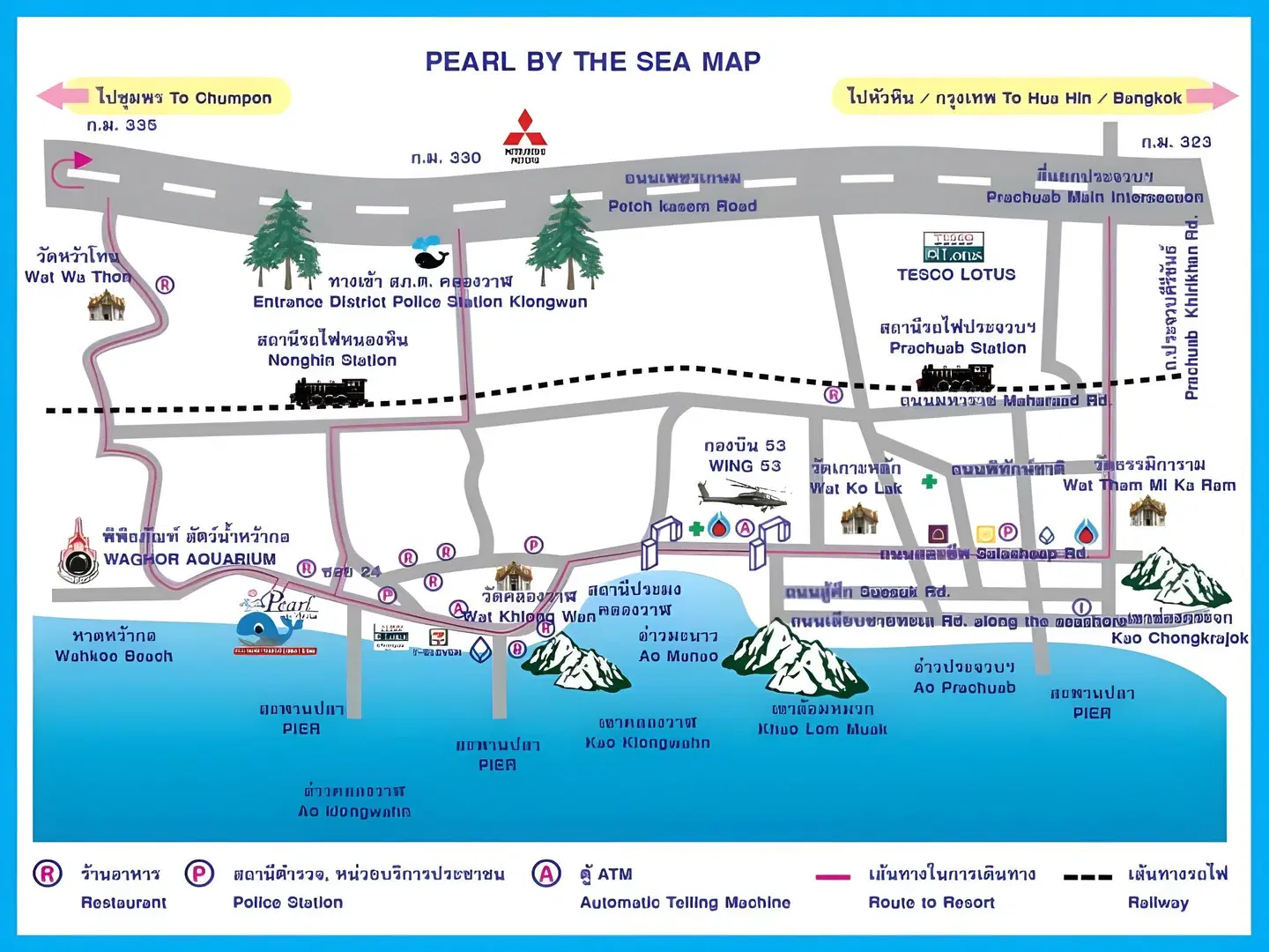 Pearl By The Sea Resort Landkarte
