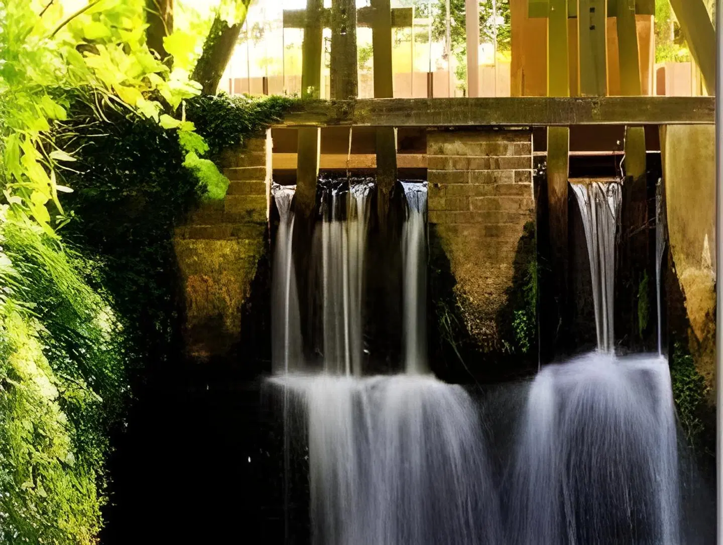 Wassermühle Heiligenthal Garten