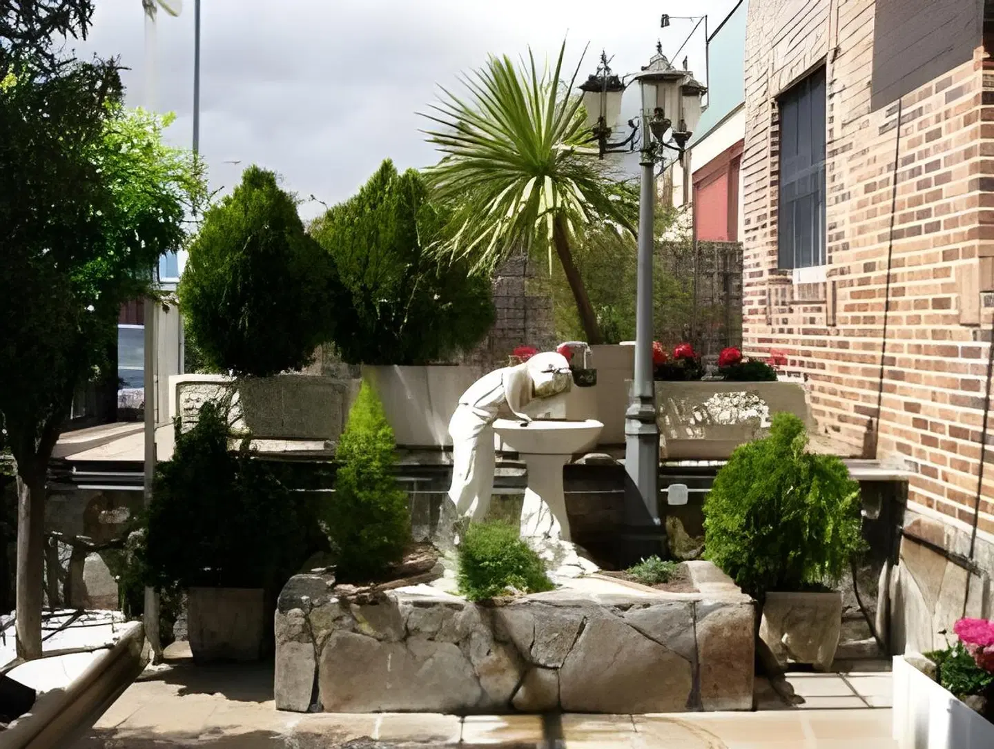 Hostal El Cruce Garten