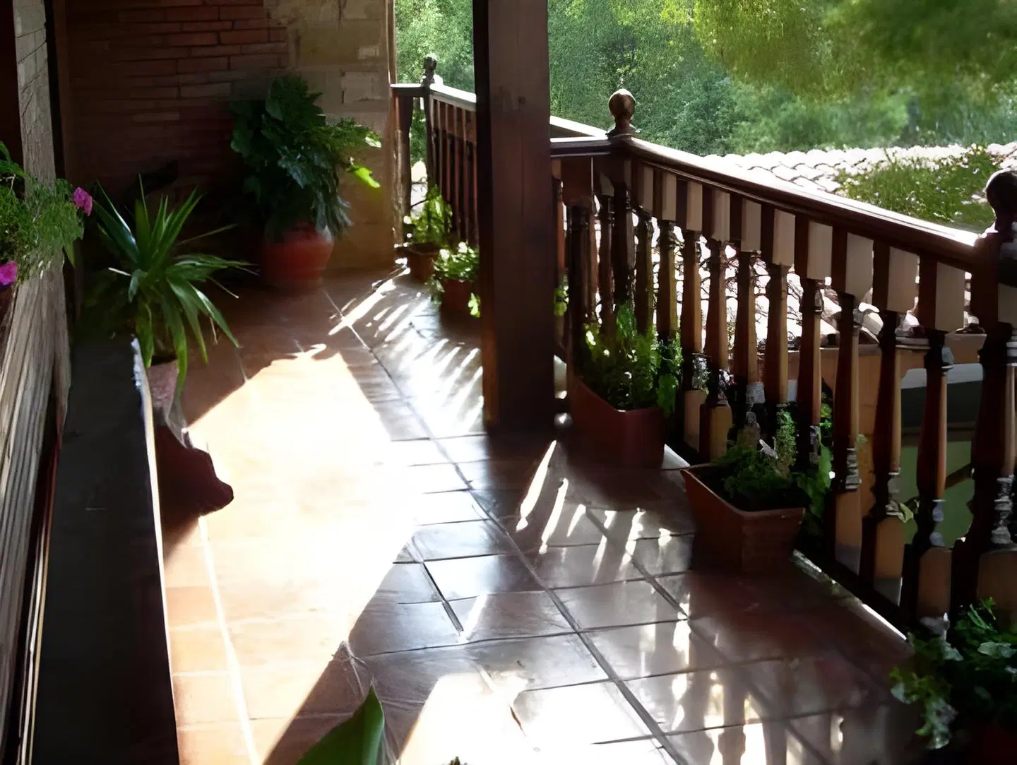 Posada La Vieja Escuela Terrasse