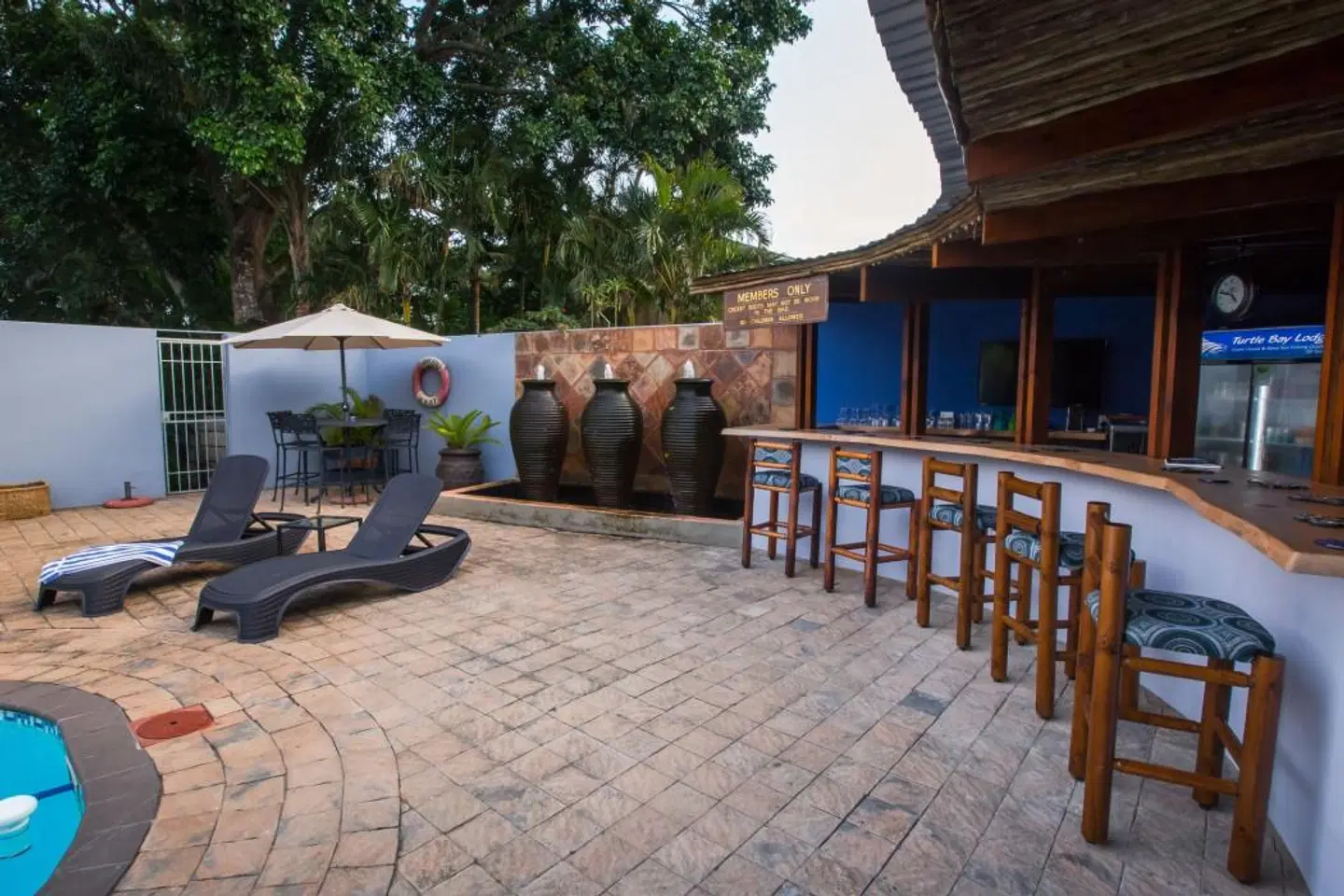 Turtle Bay Lodge Terrasse