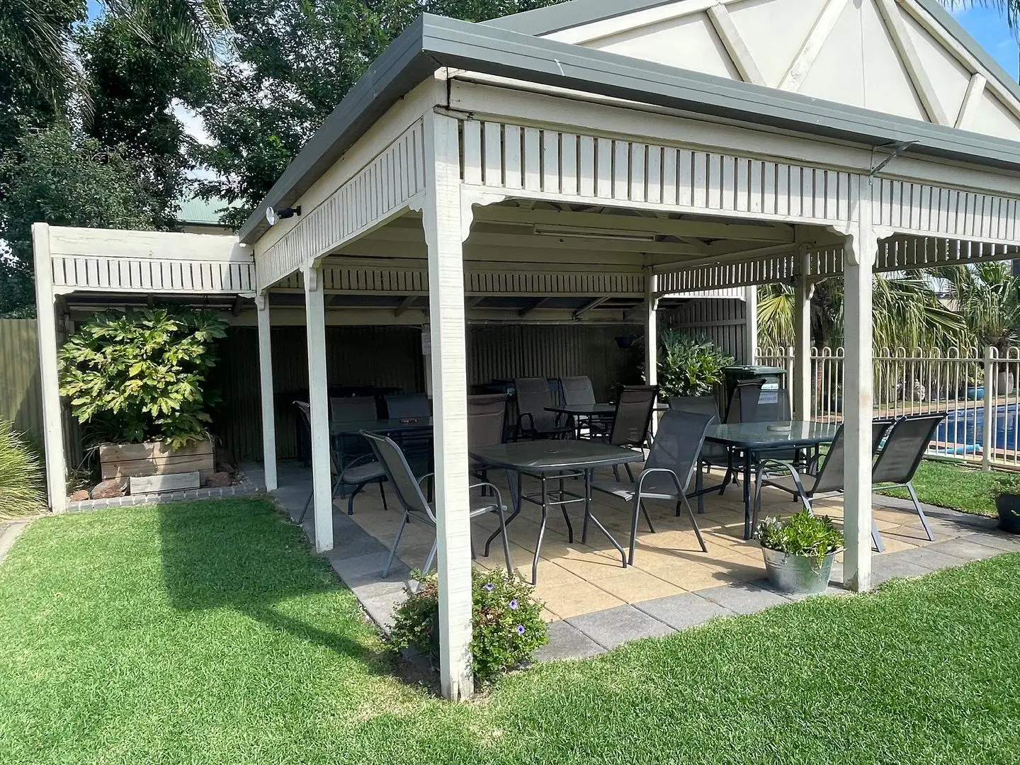 Paddlewheel Motel Terrasse