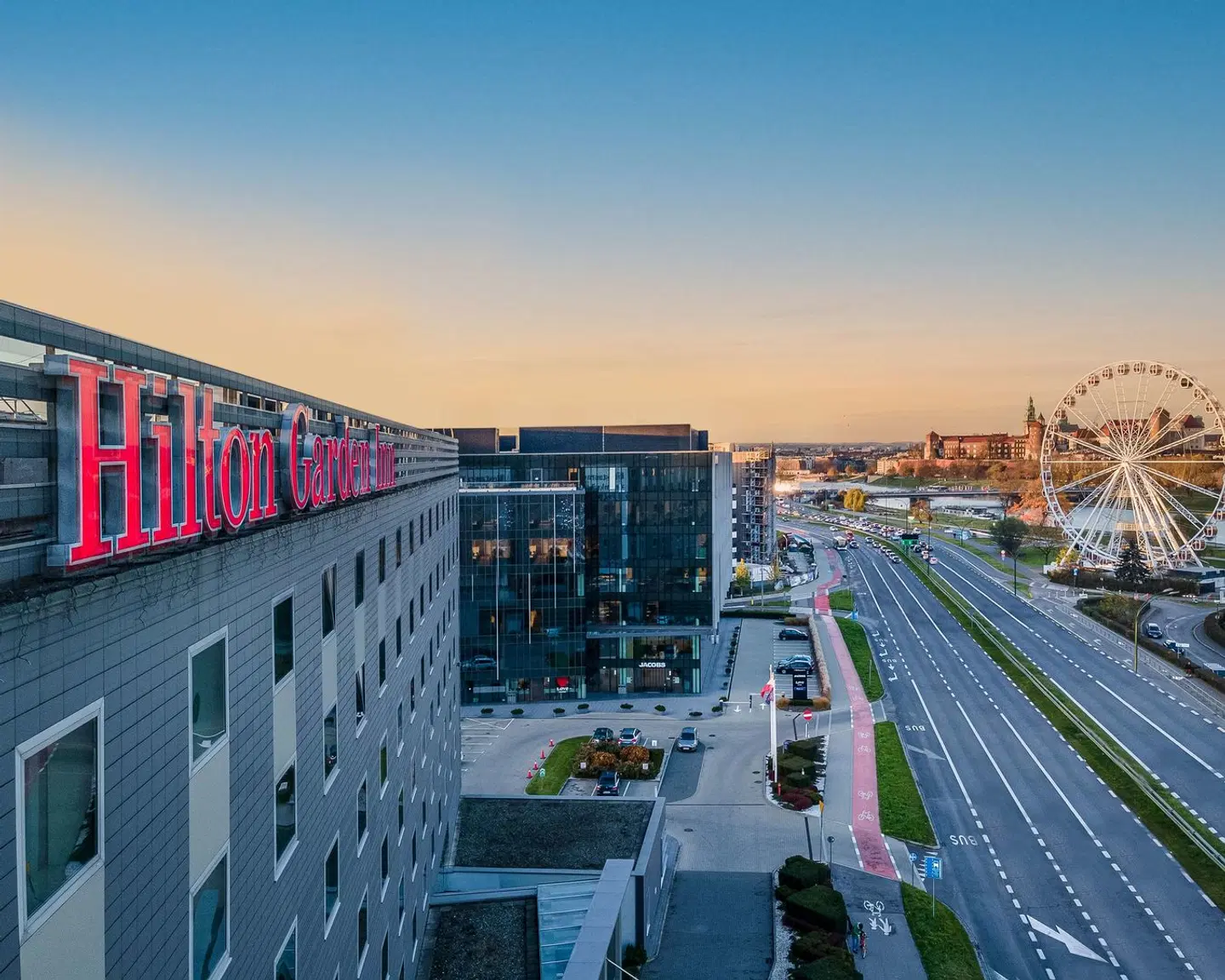 Hilton Garden Inn Krakow Terrasse