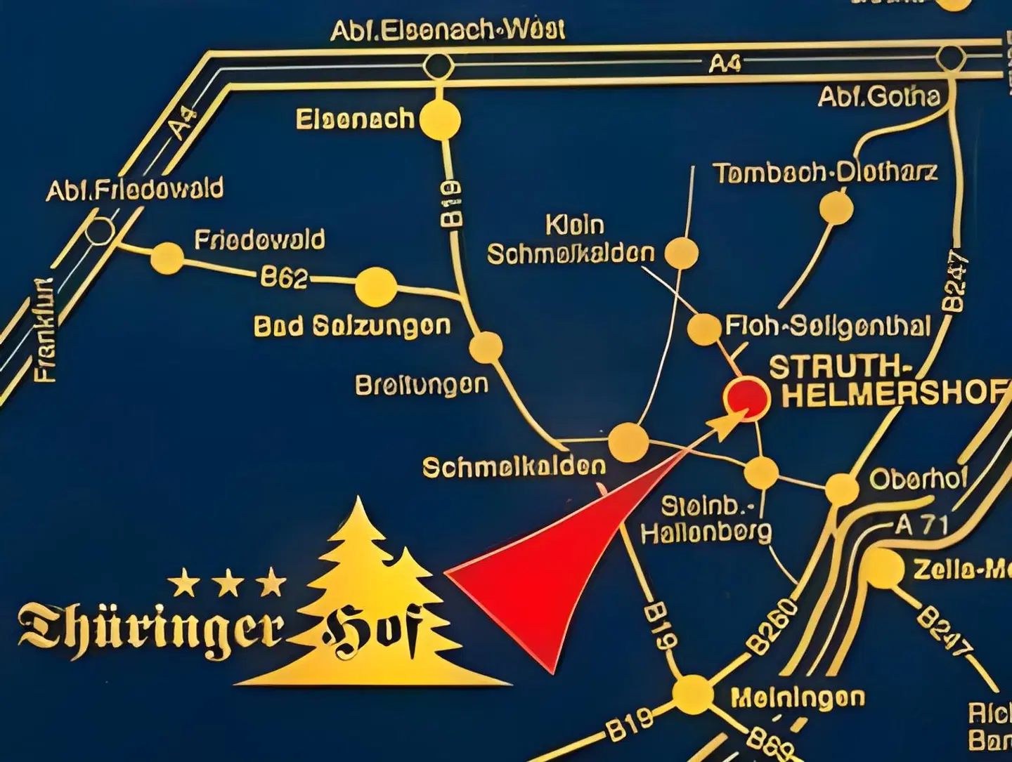 Thüringer Hof Landkarte
