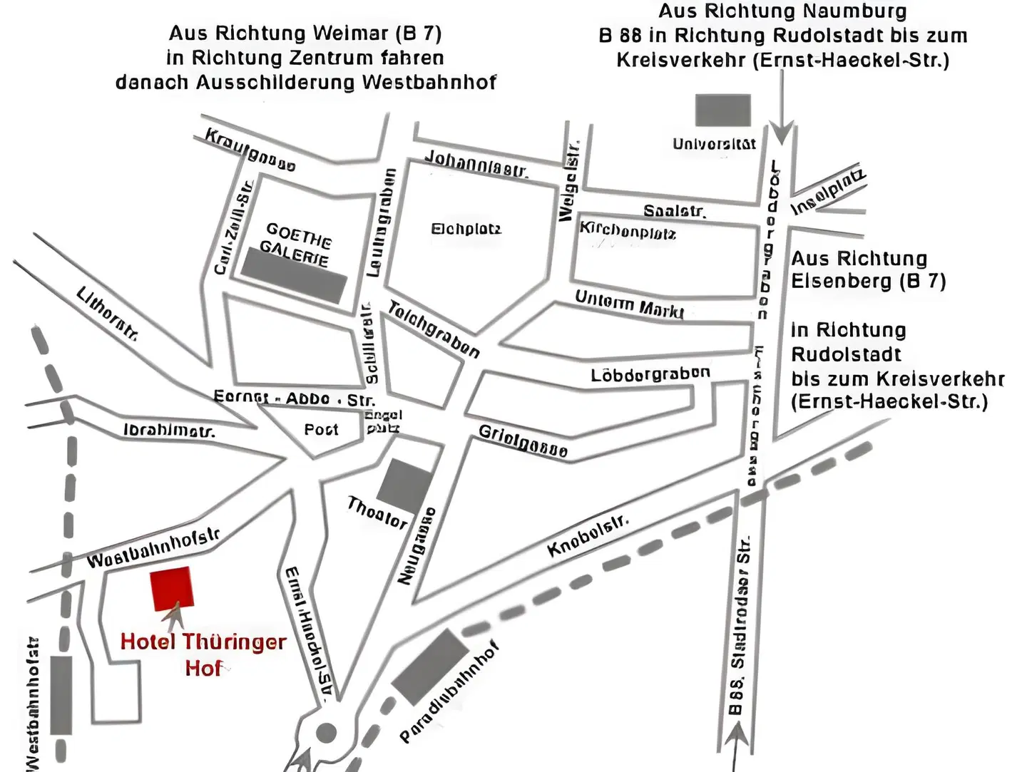 Thüringer Hof Landkarte