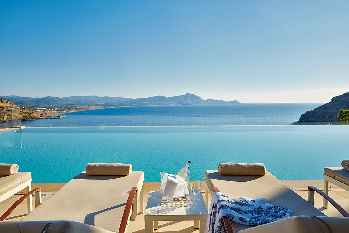 Lindos Blu Terrasse